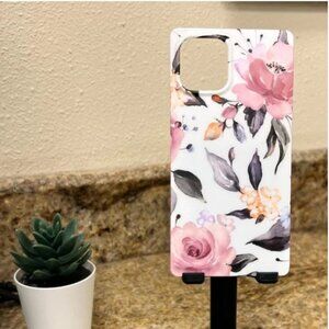 iPhone 12 Case, White flower, ultra slim & soft to touch, new without tags